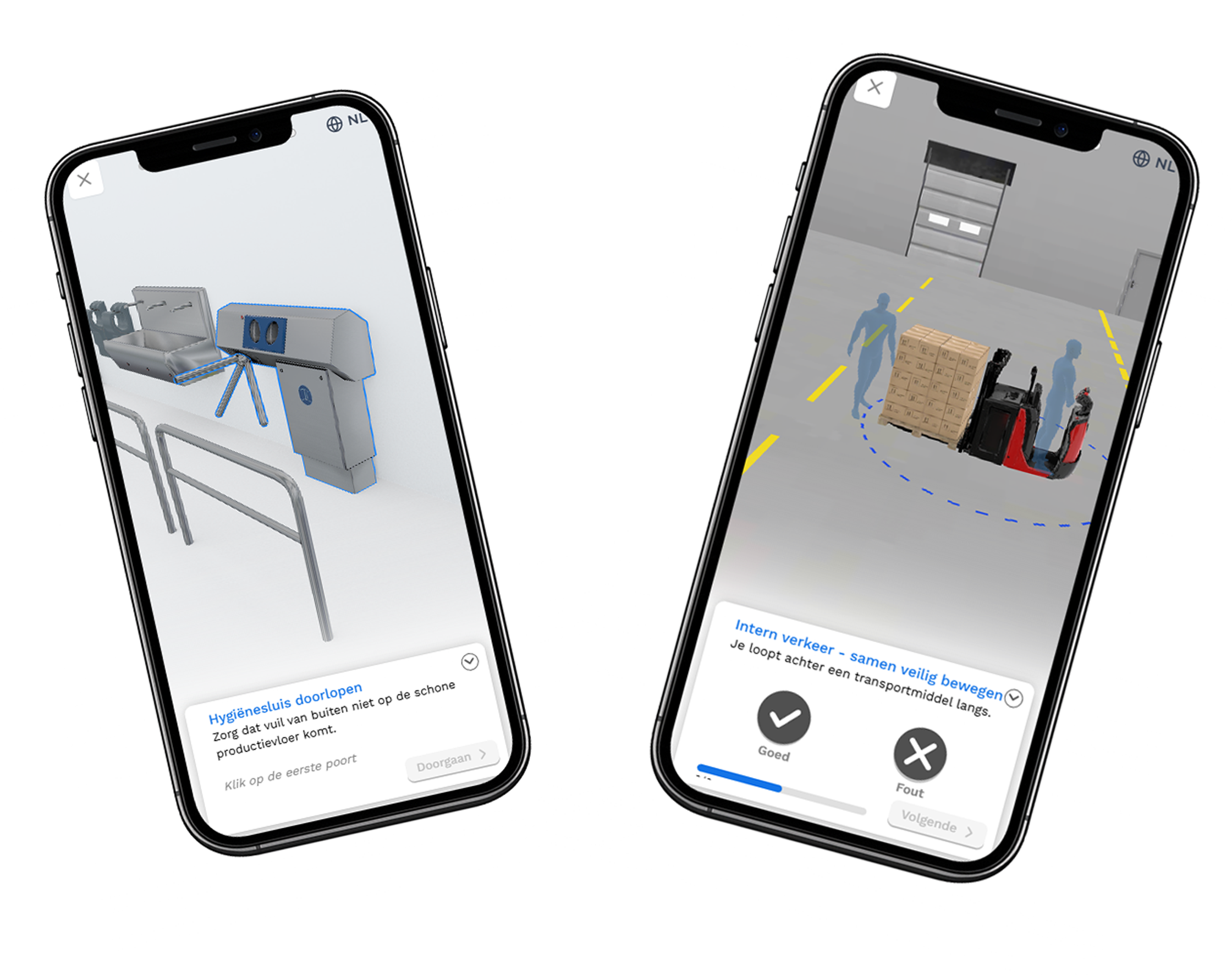 Skillcircle: 3D-scenes met chemicaliën en elektrische installaties